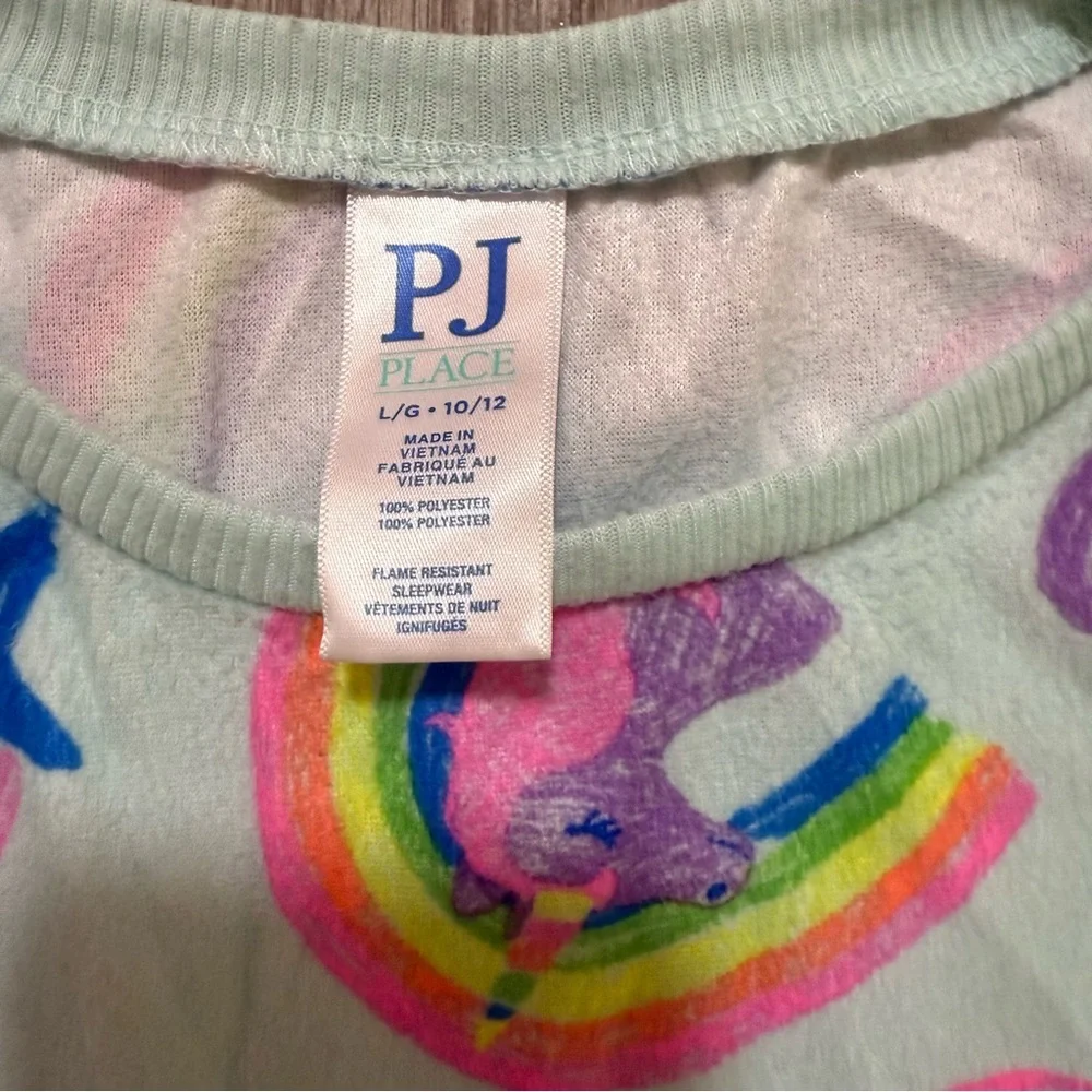 Girls Sz 10 Long Sleeve Pants Pajamas Colorful The Children’s Place Doodle Peace